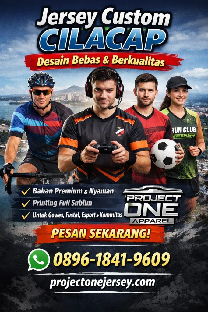 Jersey Printing Cilacap: Kain Premium, Desain Bebas, Tanpa Luntur!